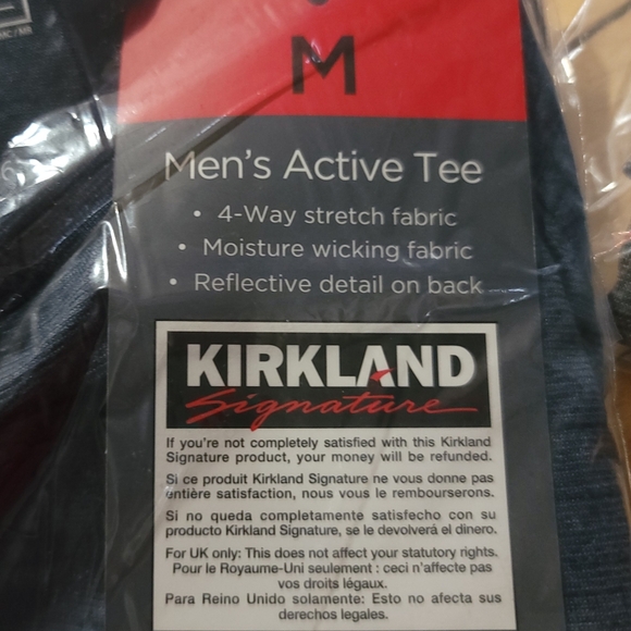 Kirkland - 2 PACK - NWT Men's Moisture Wicking Activewear T-Shirt - SIZE MEDIUM - Picture 7 of 10